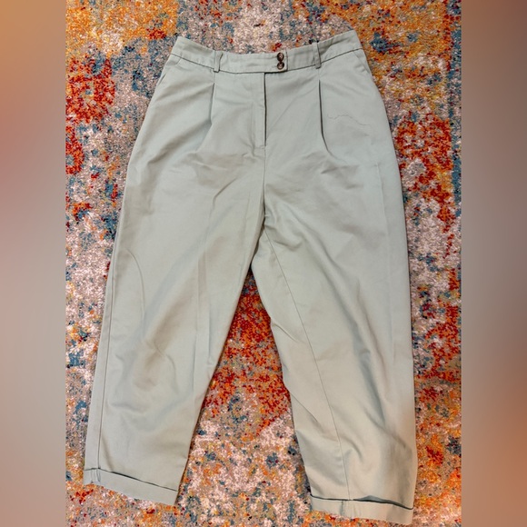 Topshop Pants - Topshop Women’s Pastel Green Trousers